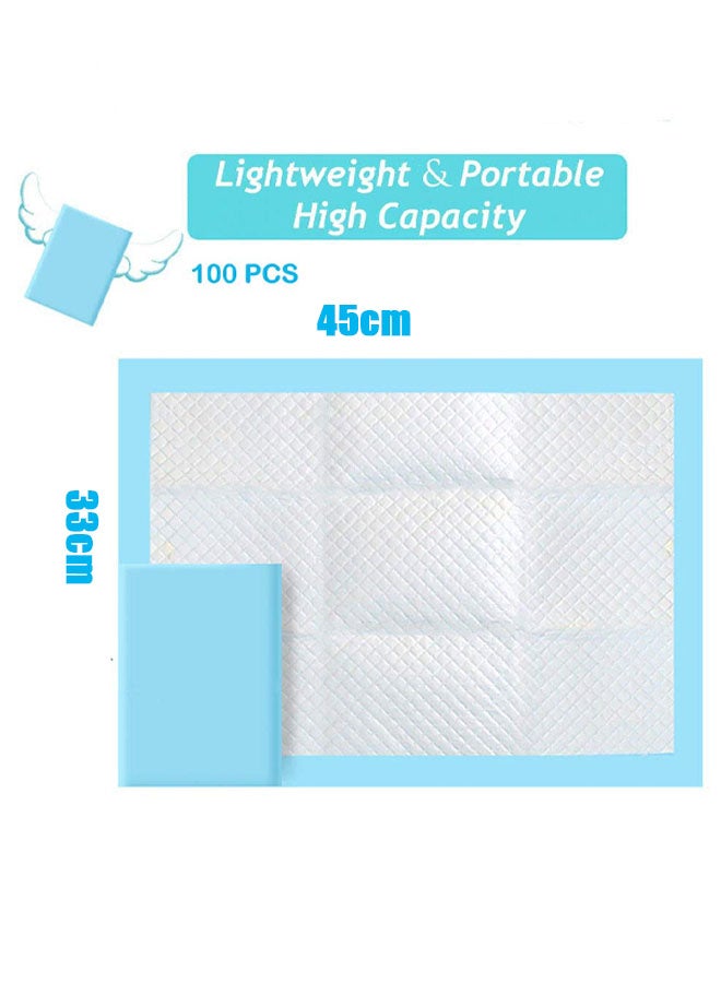 100 Pack Disposable Changing Pads Baby Disposable Underpads Waterproof Diaper Changing Pad Breathable Underpads Bed Table Protector Mat 1 Pack Of 100 Pieces 33*45Cm - Image 2