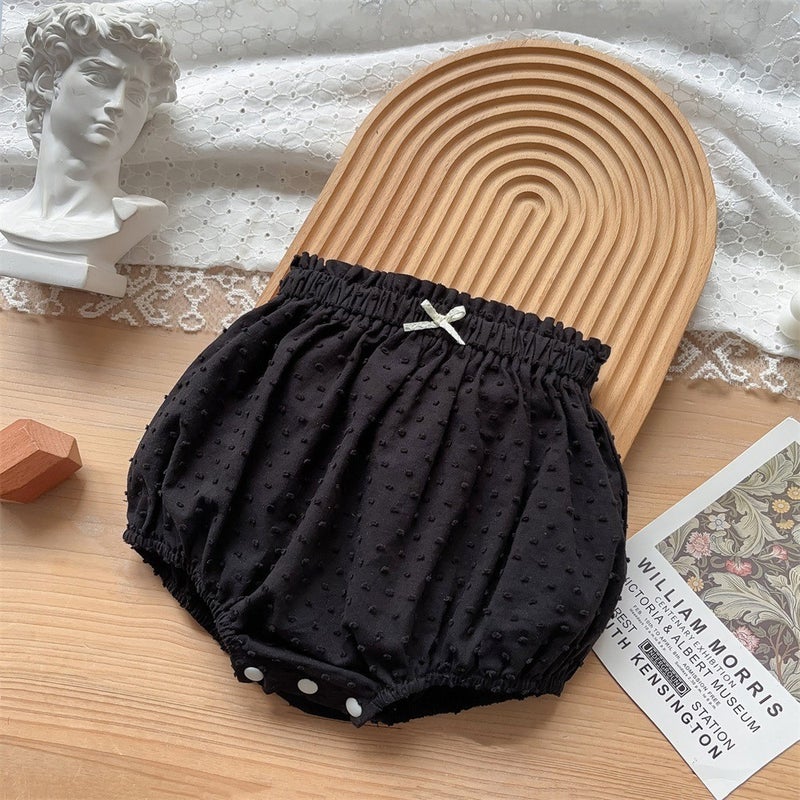 Korean Style Baby Clothes 2024 Summer New 1-3 Years Old Baby Boy Cotton Two-Piece Thin Class A Outfit E black [shorts]]