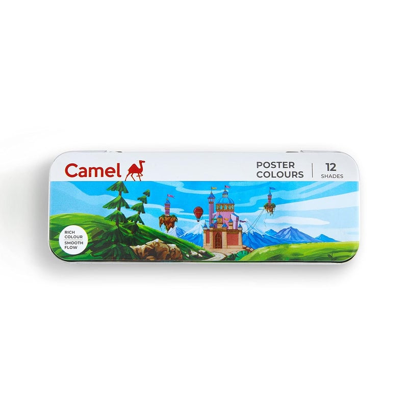 Camlin Camel Student Poster Color - 10ml each, 12 Shades - Image 1