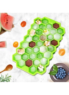 Arabest BPA-Free Ice Cube Trays 2 Pack with Lids | 74 Silicone Molds for Perfect Ice Cubes & Chilled Drinks | Flexible Ice Cube Tray Set (74 Cubes/Molds)  - Image 2