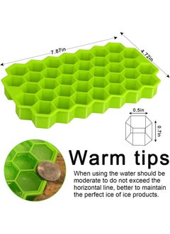 Arabest BPA-Free Ice Cube Trays 2 Pack with Lids | 74 Silicone Molds for Perfect Ice Cubes & Chilled Drinks | Flexible Ice Cube Tray Set (74 Cubes/Molds)  - Image 5
