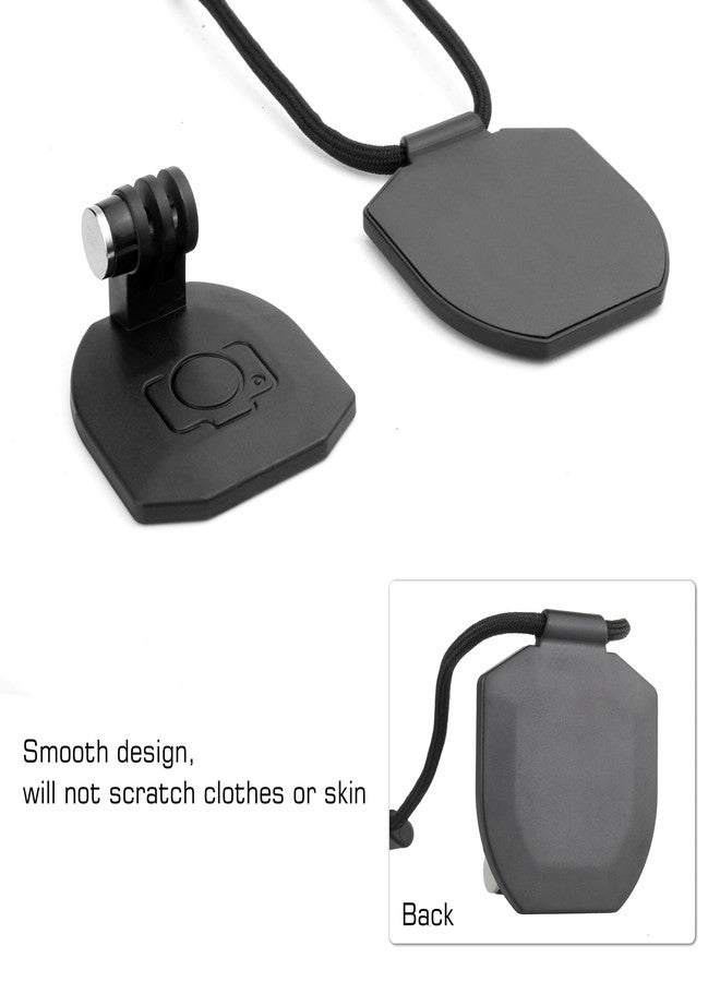 GEPULY Magnetic Neck Mount+Chest Mount for iPhone GoPro Hero 13 12 11 10 9 8 7 6 5 4 3 Max Session Insta360 AKASO DJI Necklace Holder Selfie Mount Hands Free for Canon Digital Cameras Car Mount - Image 4