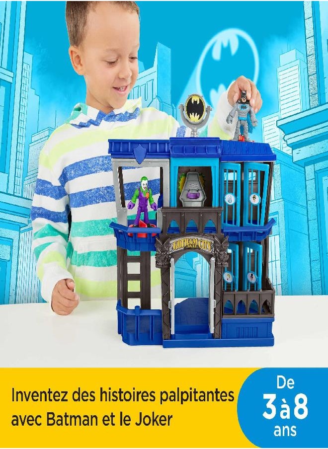 DC Super Friends - Imaginext DC Super Friends Batman Toy Gotham City Jail Recharged Playset with 2 Figures for Pretend Play Ages 3+ Years - Image 1