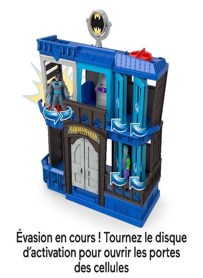 DC Super Friends - Imaginext DC Super Friends Batman Toy Gotham City Jail Recharged Playset with 2 Figures for Pretend Play Ages 3+ Years - Image 1