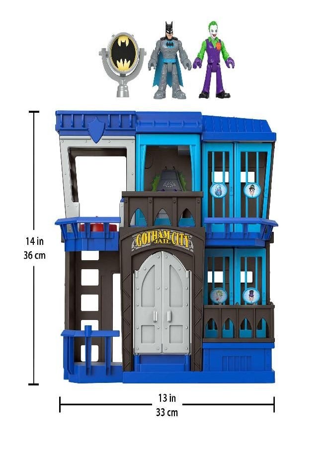 DC Super Friends - Imaginext DC Super Friends Batman Toy Gotham City Jail Recharged Playset with 2 Figures for Pretend Play Ages 3+ Years - Image 1