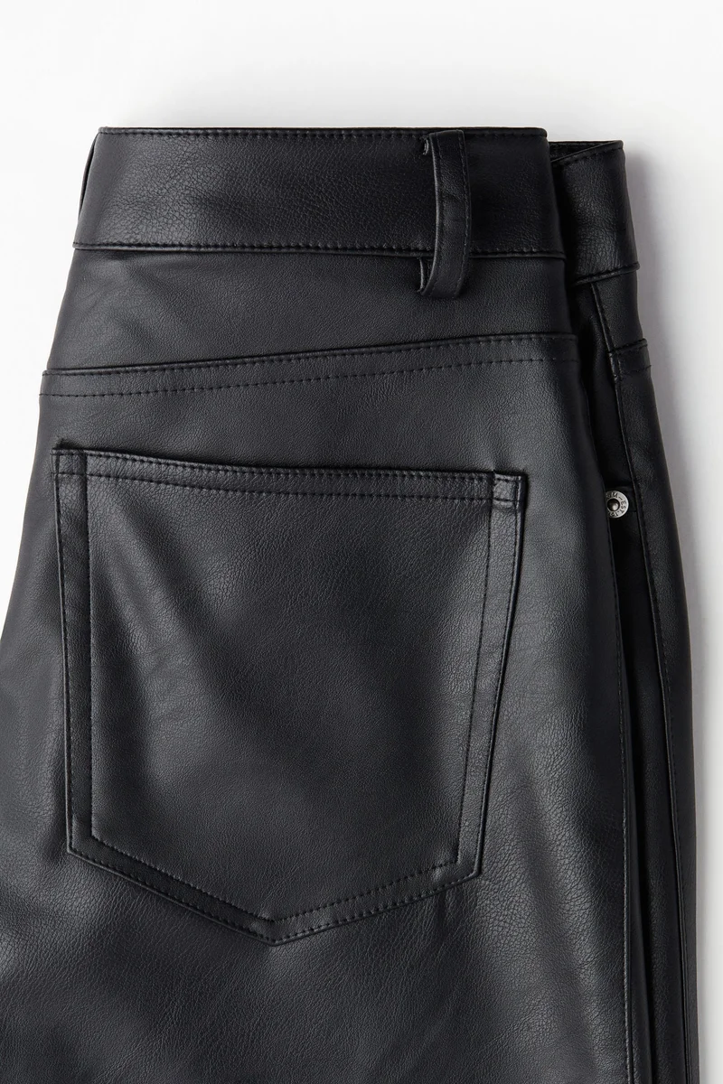 H&M Straight coated trousers