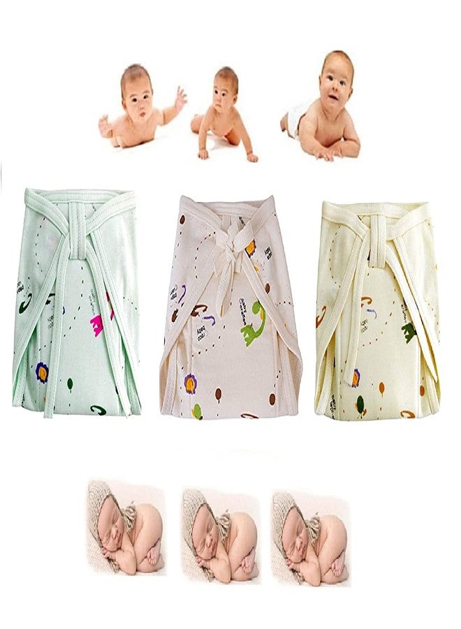 Wavva® Baby Cloth Diapers Triple Layer Cotton Cloth Nappies, Extra Padded- Extra Absorbent, Quick-Dry Adjustable Washable Reusable Langot Nappies Padded (Pack of 5) (Multi-Colors) - Image 5