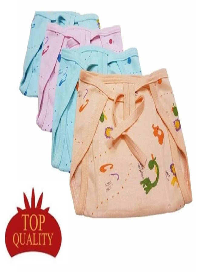 Wavva® Baby Cloth Diapers Triple Layer Cotton Cloth Nappies, Extra Padded- Extra Absorbent, Quick-Dry Adjustable Washable Reusable Langot Nappies Padded (Pack of 5) (Multi-Colors) - Image 4