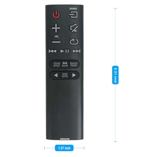 ZdalaMit AH59-02733B Replace Sound Bar Remote fit for Samsung Soundbar HW-K360 HW-KM36C HW-KM36 HW-K450 HW-K550 HW-K551 HW-J4000 HW-JM4000 HWK360 HWKM36C HWKM36 HWK450 HW-K460 HW-KM39 HW-KM57C HW-KM55C hw-k430 - Image 4