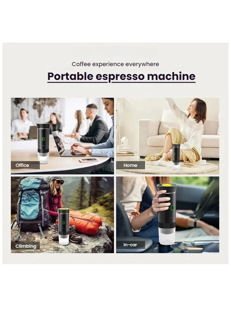 – ماكينة إسبرسو وكبسولات كهربائية، تحضير ساخن وبارد، متوافقة مع نسبريسو 1 في 3ماكينة قهوة عربية محمولة والقهوة المطحونة، مناسبة للسفر والاستخدام في السيارة - Image 5