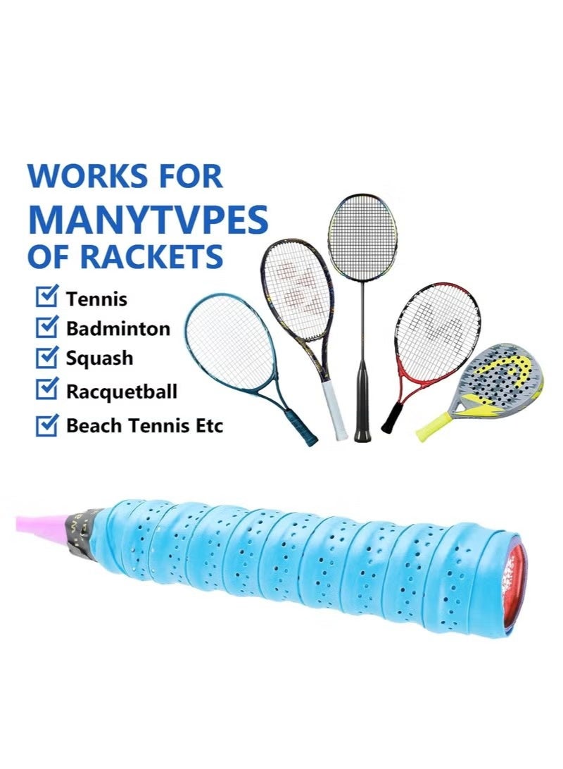 5-Pack Tennis Racket Grip Tape, Lightweight Cushion Overgrip Racket, Anti-Slip, Super Absorbent, Badminton Compatible. - Image 2