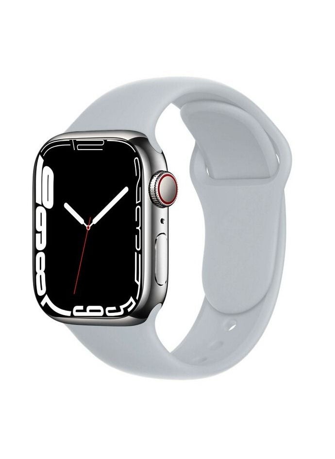 Generic - Apple Watch Band 45mm Soft Silicone Sport Band Replacement Wrist Strap Compatible for iWatch Apple Watch Series 7 Nike+,Sport,Edition - Image 1