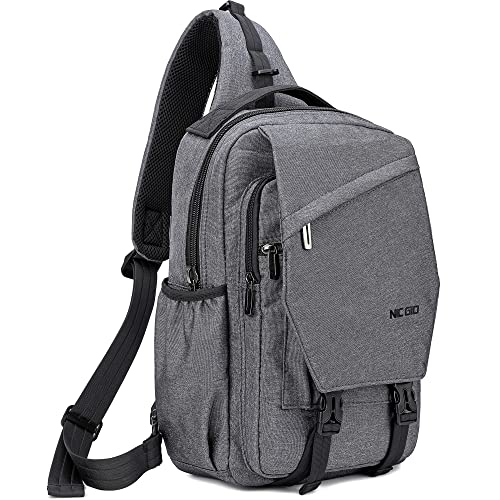NICGID Sling Bag Backpack, 13.3'' Laptop Bag Crossbody Shoulder Chest Backpacks Travel Outdoors for Men Women - Image 1
