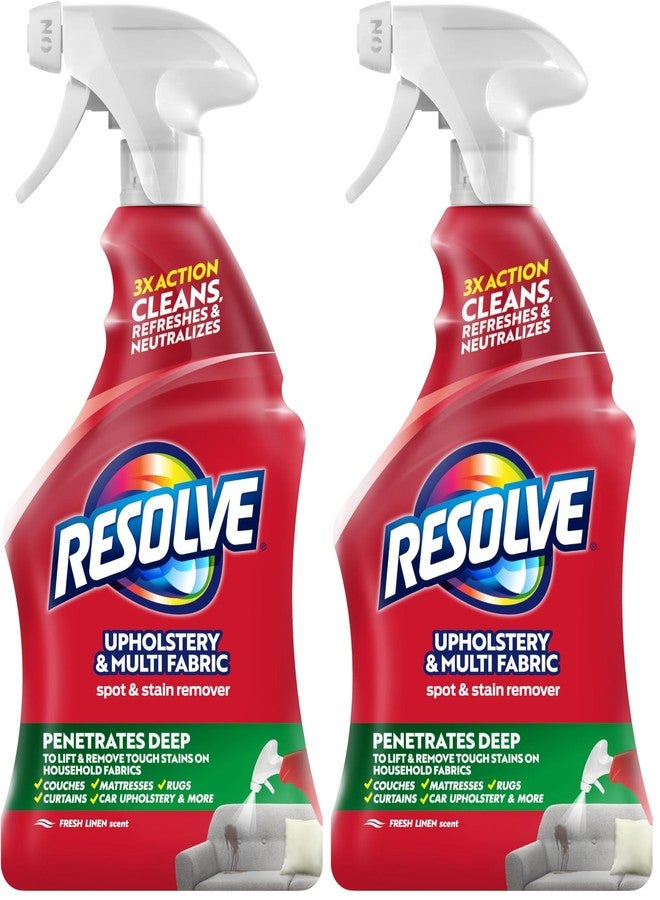 Resolve 22 fl oz Liquid Multi-Fabric Cleaner and Upholstery Stain Remover (Pack of 2) - Image 1