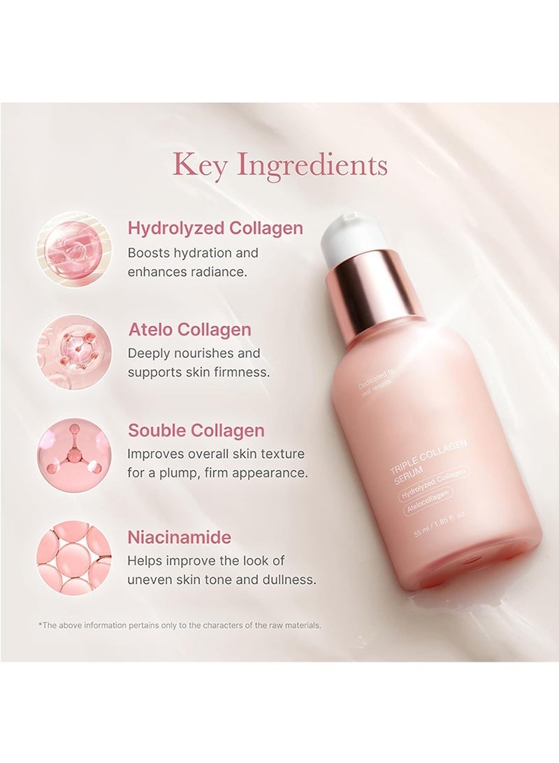 Triple Collagen Nourish and Hydrate Duo: Triple Collagen Cream and Triple Collagen Serum | Niacinamide, Hyaluronic Acid for Glowing, Fimer-Looking Skin - Image 5