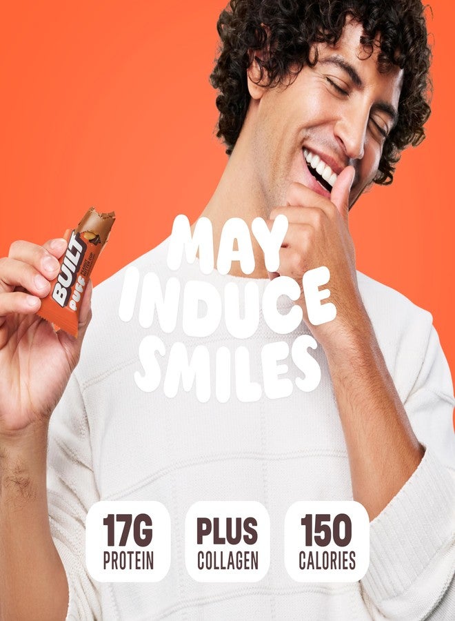 BUILT Bar Puff Protein Bars - Peanut Butter Cup - 17g Protein Snack Bars with Collagen - Calorie Conscious & Gluten Free - 12 Count - Image 3
