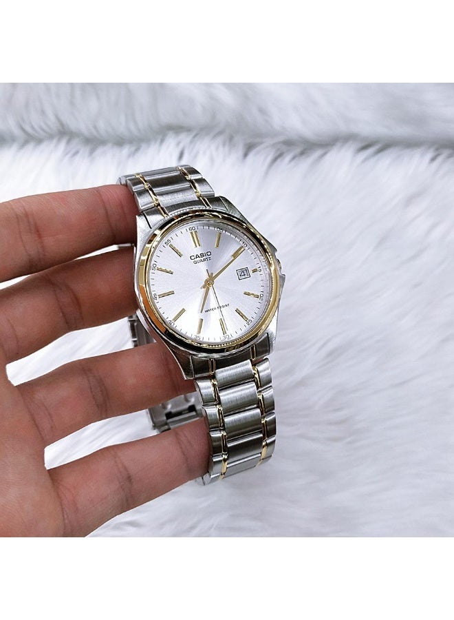 Casio MTP-1183G-7ADF Men’s Analog Watch – White Dial, Gold-Tone Stainless-Steel Bracelet, Elegant Classic Design - Image 5