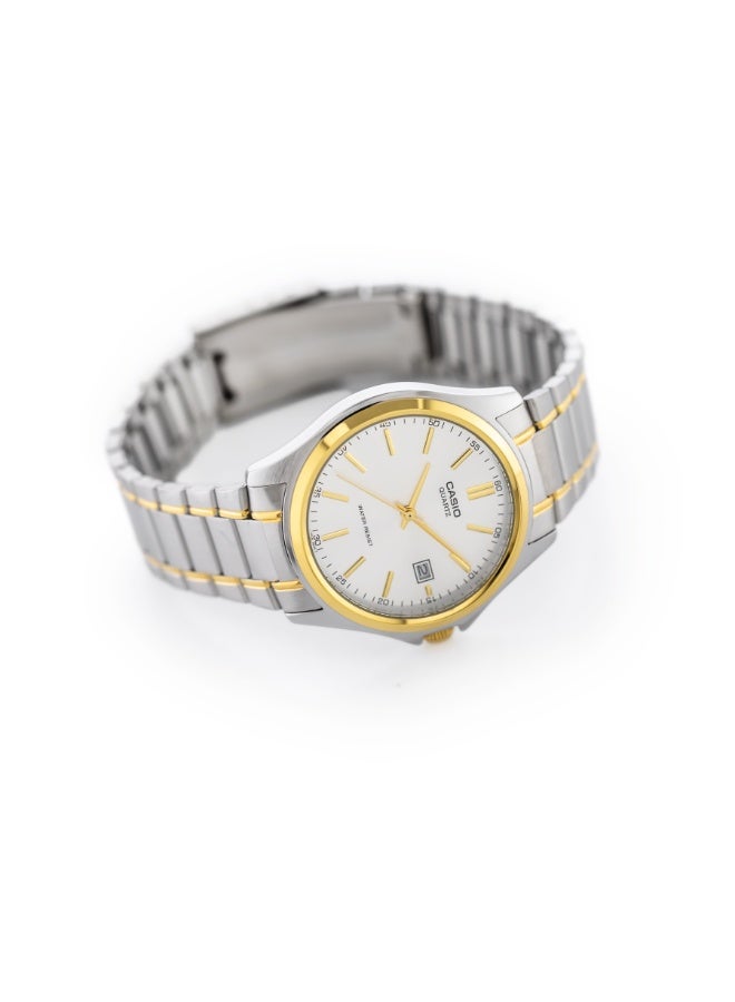 Casio MTP-1183G-7ADF Men’s Analog Watch – White Dial, Gold-Tone Stainless-Steel Bracelet, Elegant Classic Design - Image 4