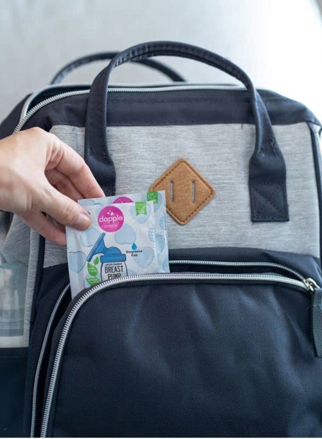 dapple مناديل مضخة الثدي للأطفال، مضادة للحساسية ومصنوعة من النباتات، تزيل بقايا الحليب، لا تترك طعم، فردية، خالية من العطور، 25 قطعة (عبوة من 1) - Image 4