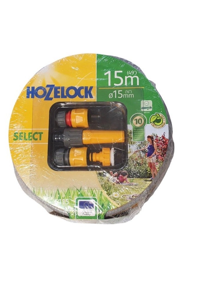 Hozelock HL Select hose s/set(15m 15mm 6115)