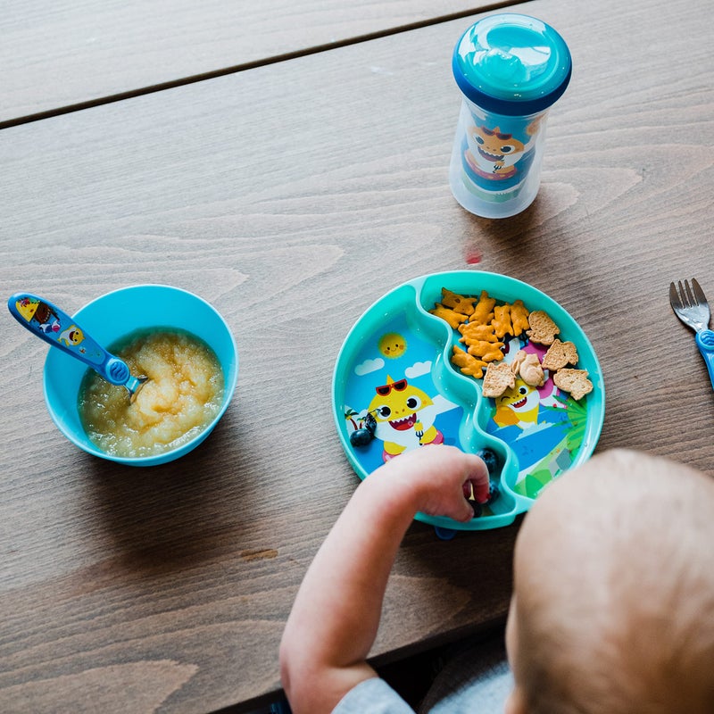 The First Years Pinkfong Baby Shark Insulated Sippy Cup - Spill Proof Toddler Cups - Made Without BPA - 9 Oz - 2 Count - Image 3