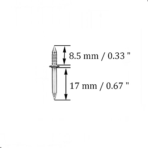 ZXUEZHENG 50Pcs Double-Head Skirting Thread Seamless Nail, Skirting Line Without Marks Nail,Invisible Security Screws,Solid Wood Baseboard Double-Headed Nails,Equipped with Nail Specific Sleeve Tool - Image 2