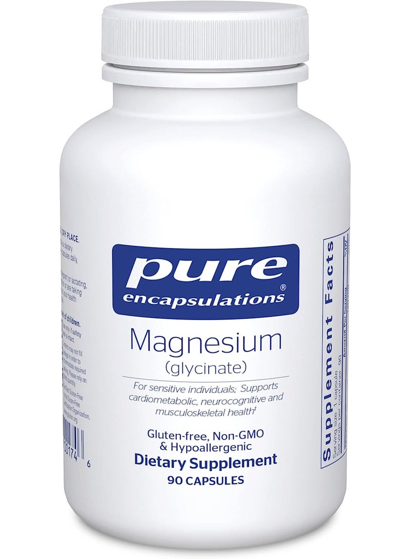Pure Encapsulations Magnesium (Glycinate) Dietary Supplement 90 Capsules - Image 1