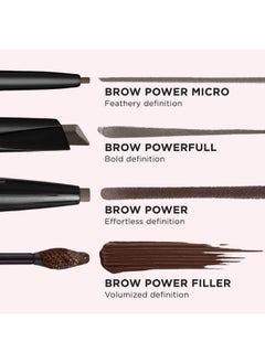 IT COSMETICS IT Cosmetics Brow PowerFULL, Universal Taupe - Universal Eyebrow Pencil with Triangular Tip - Delivers Bold Volume & Shaping - Budge-Proof Formula - Built-In Spoolie - 0.012 oz  - Image 5