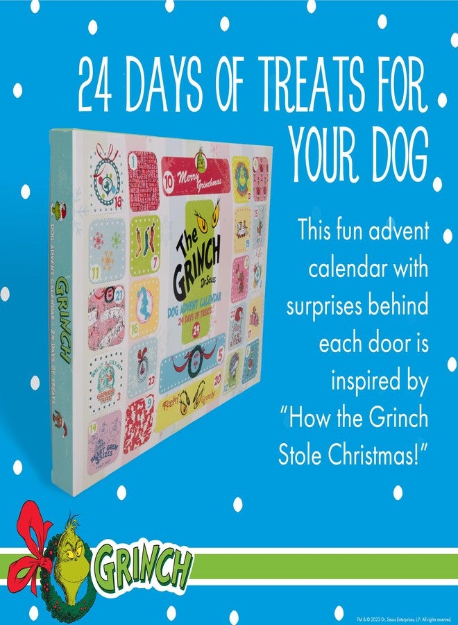 Dr. Seuss for Pets How The Grinch Stole Christmas Dog Treat Advent Calendar, 24 Surprise Treats for Dogs, Holiday Themed Dog Treats, Stocking Stuffer - Image 2