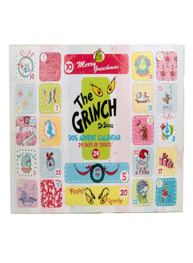 Dr. Seuss for Pets How The Grinch Stole Christmas Dog Treat Advent Calendar, 24 Surprise Treats for Dogs, Holiday Themed Dog Treats, Stocking Stuffer - Image 1
