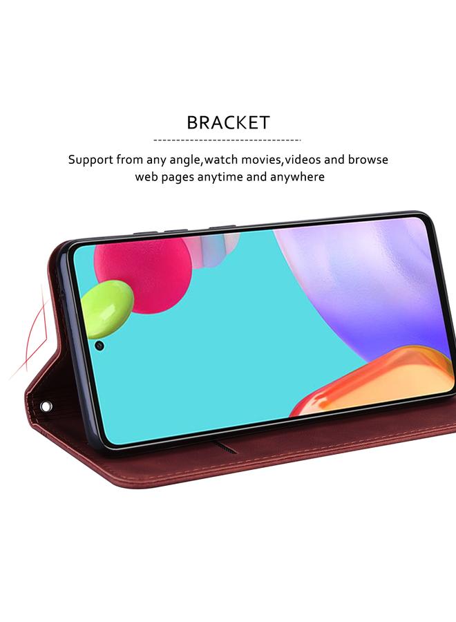 اس-توب جراب لهاتف Huawei nova 9 SE 4G/5G Frosted Business مغناطيسي أفقي قابل للطي من مادة البولي يوريثان - Image 5