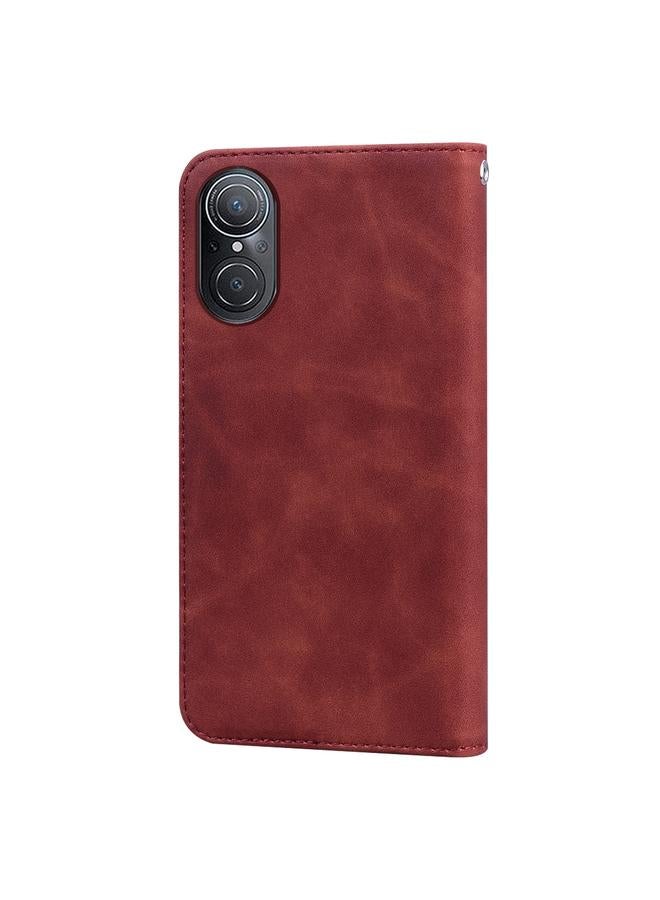 اس-توب جراب لهاتف Huawei nova 9 SE 4G/5G Frosted Business مغناطيسي أفقي قابل للطي من مادة البولي يوريثان - Image 3