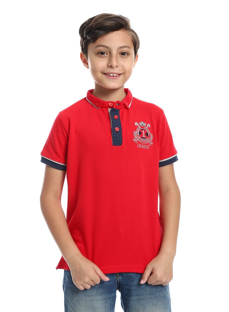 Caesar Boys Collared Neck Polo Shirt - Image 1