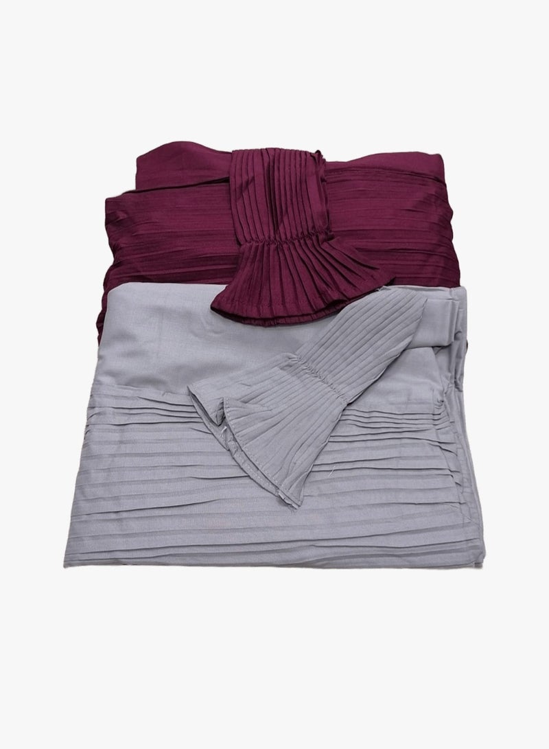 مون 2/شرشف صلاة مرد قطن ناعم ومريح للغاية  يتضمن طرحة ويغطي الجسم بالكامل بمقاس موحد وواسع مناسب لجميع الأجسام - Image 1