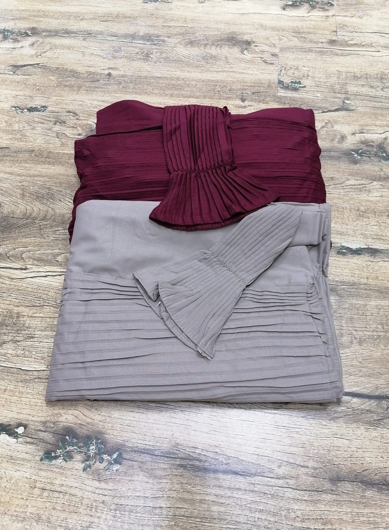 مون 2/شرشف صلاة مرد قطن ناعم ومريح للغاية  يتضمن طرحة ويغطي الجسم بالكامل بمقاس موحد وواسع مناسب لجميع الأجسام - Image 2