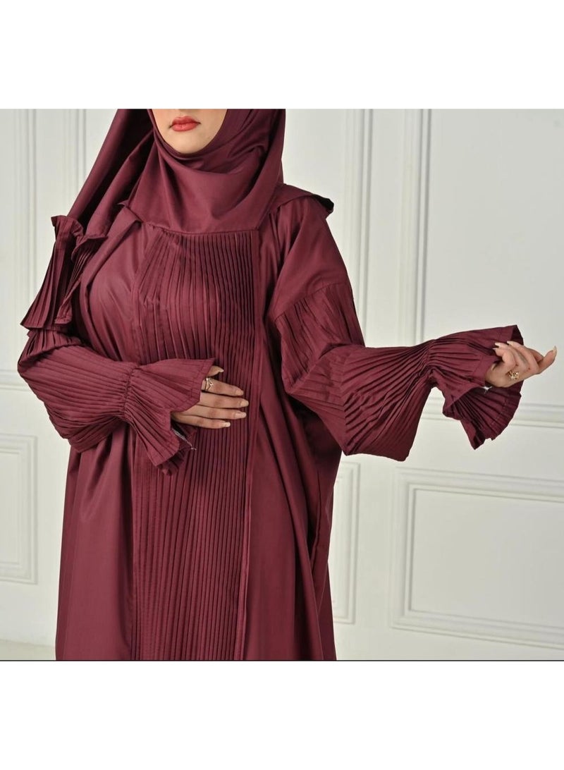 مون 2/شرشف صلاة مرد قطن ناعم ومريح للغاية  يتضمن طرحة ويغطي الجسم بالكامل بمقاس موحد وواسع مناسب لجميع الأجسام - Image 3