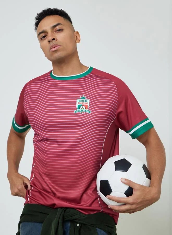 Styli Active Men Portugal Short Sleeve Jersey FIFA Football T-Shirt