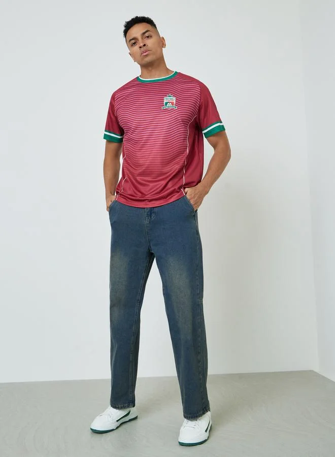 Styli Active Men Portugal Short Sleeve Jersey FIFA Football T-Shirt