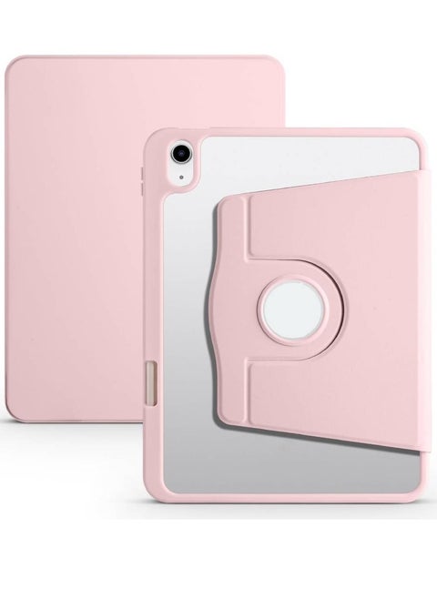 Tablet PC Case Compatible With iPad 10th Gen 10.9 Inch 2022, 360° Rotating Stand Smart Tablet Cover, Hard PC Back Shell Slim Case Hard Shell Folio Case Cover, Auto Sleep/Wake Tablet Case Cover Pink
