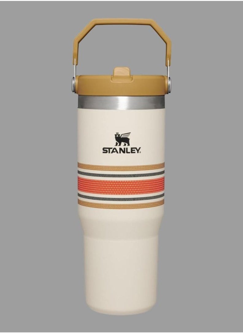 Stanley - STANLEY IceFlow Stainless Steel Tumbler with Straw - Vacuum Insulated Water Bottle for Home, Office, or Car - Reusable Cup with Leak-Resistant Flip Straw, Keeps Drinks Cold for 12 Hours or Iced for 2 Days, 30 oz Cream Mesh - Image 1