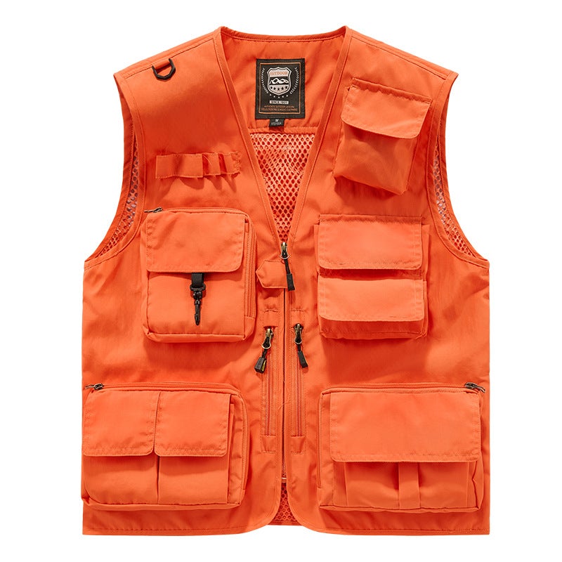 New Vest Group Purchase Printing Plus Logo Vest Overalls Safety Multi-Pocket Reflective Vest Vest Plus Size - Image 3