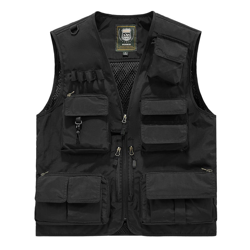 New Vest Group Purchase Printing Plus Logo Vest Overalls Safety Multi-Pocket Reflective Vest Vest Plus Size - Image 1