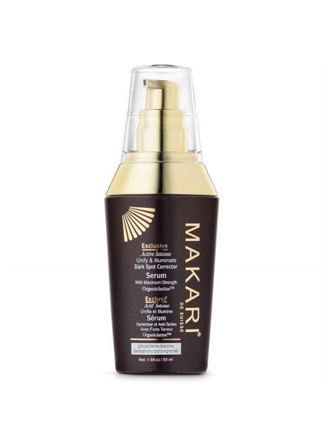 Makari Exclusive Active Intense Unify & Illuminate Dark Spot Corrector Serum (1.7 oz) | Lightweight Gel-Cream Treatment for Dark Spots, Sunburn, & Dark Knuckles | Brightening Booster with Organiclarin - Image 1