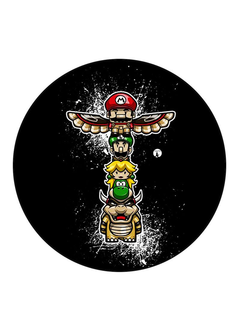 Video Game Super Mario Printed Mouse Pad  Multicolour