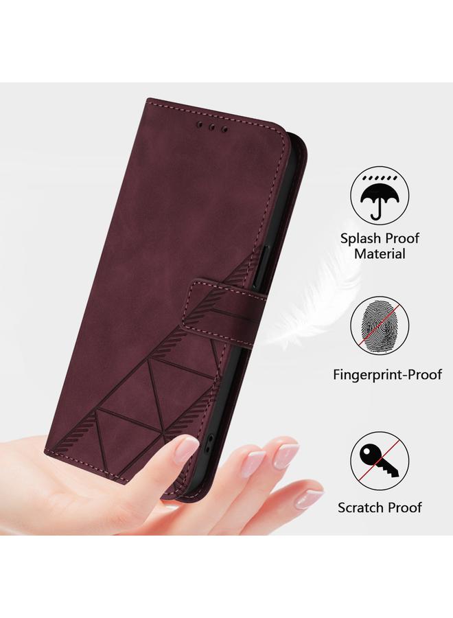 S-TOP Case For Realme GT 6 5G Global Crossbody 3D Embossed Flip Leather Phone Case - Image 4