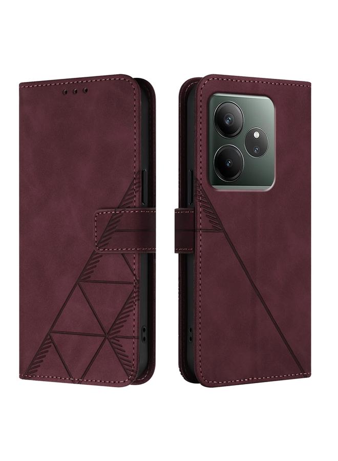S-TOP Case For Realme GT 6 5G Global Crossbody 3D Embossed Flip Leather Phone Case - Image 2