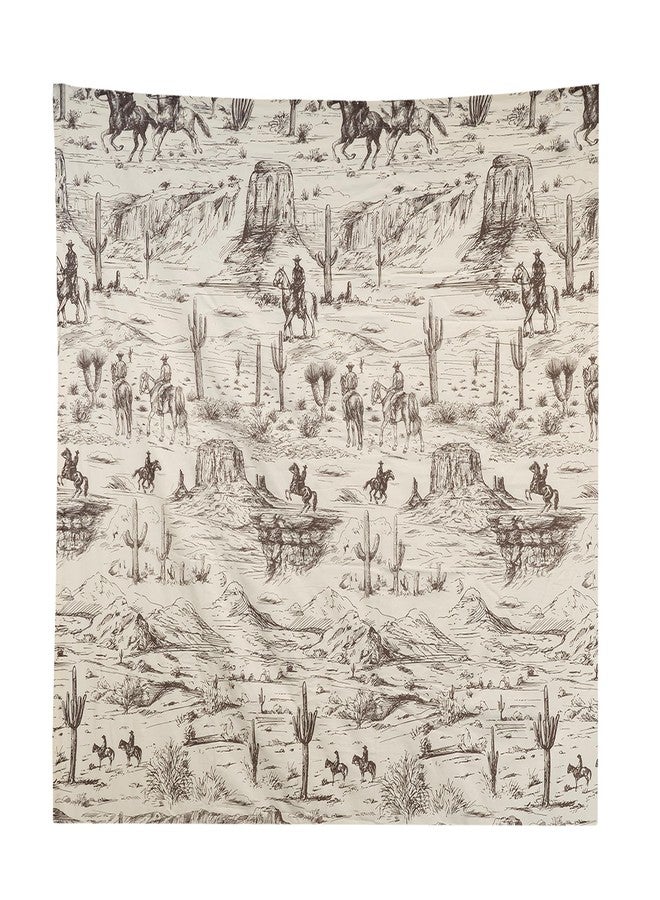 Donna Sharp Cowboy Cotton Rustic Design Shower Curtain is 72" x 72" - Image 2