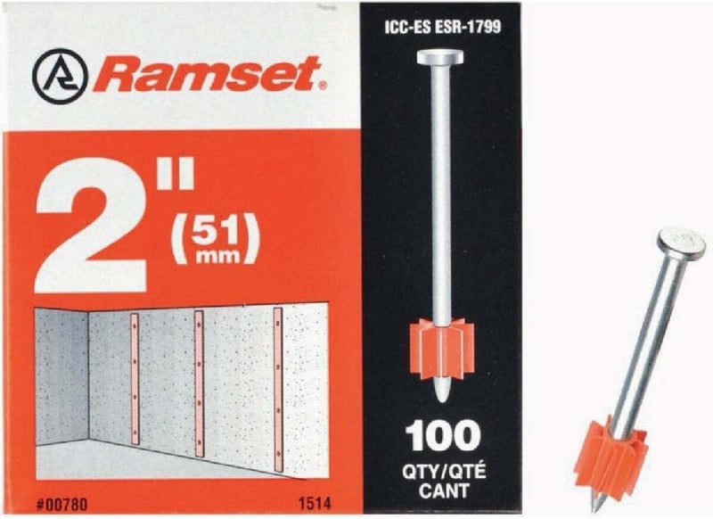 Ramset Powder Fastening Systems 1510SD 1-1/4-Inch Washered Pins, 100 Pack - Image 2