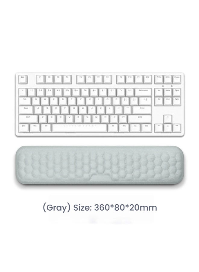 مريح قرص العسل لوحة المفاتيح المعصم الراحة قسط رغوة الذاكرة تنفس وعدم الانزلاق تخفيف آلام المعصم وتعزيز الكتابة الراحة للاعبين والعاملين في المكاتب - Image 5