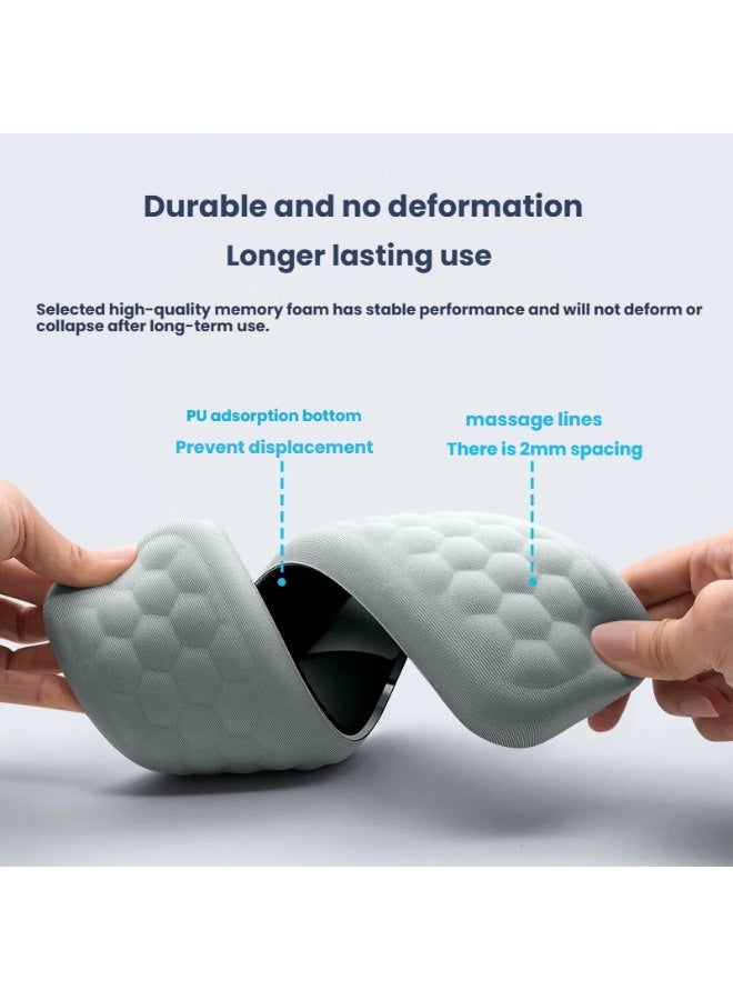 مريح قرص العسل لوحة المفاتيح المعصم الراحة قسط رغوة الذاكرة تنفس وعدم الانزلاق تخفيف آلام المعصم وتعزيز الكتابة الراحة للاعبين والعاملين في المكاتب - Image 3